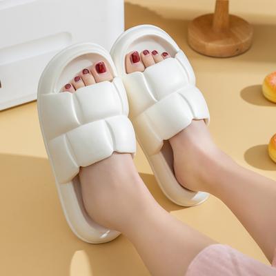 Модные летние женские шлепанцы Eva Мягкие пляжные Женские сандалии Уличные Нескользящие Толстая подошва Садовая обувь Женские Тапочки для душа