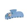 1pc New starfish diamond studded grip clip with simple and high-end temperament, shark clip with ponytail and hair accessories