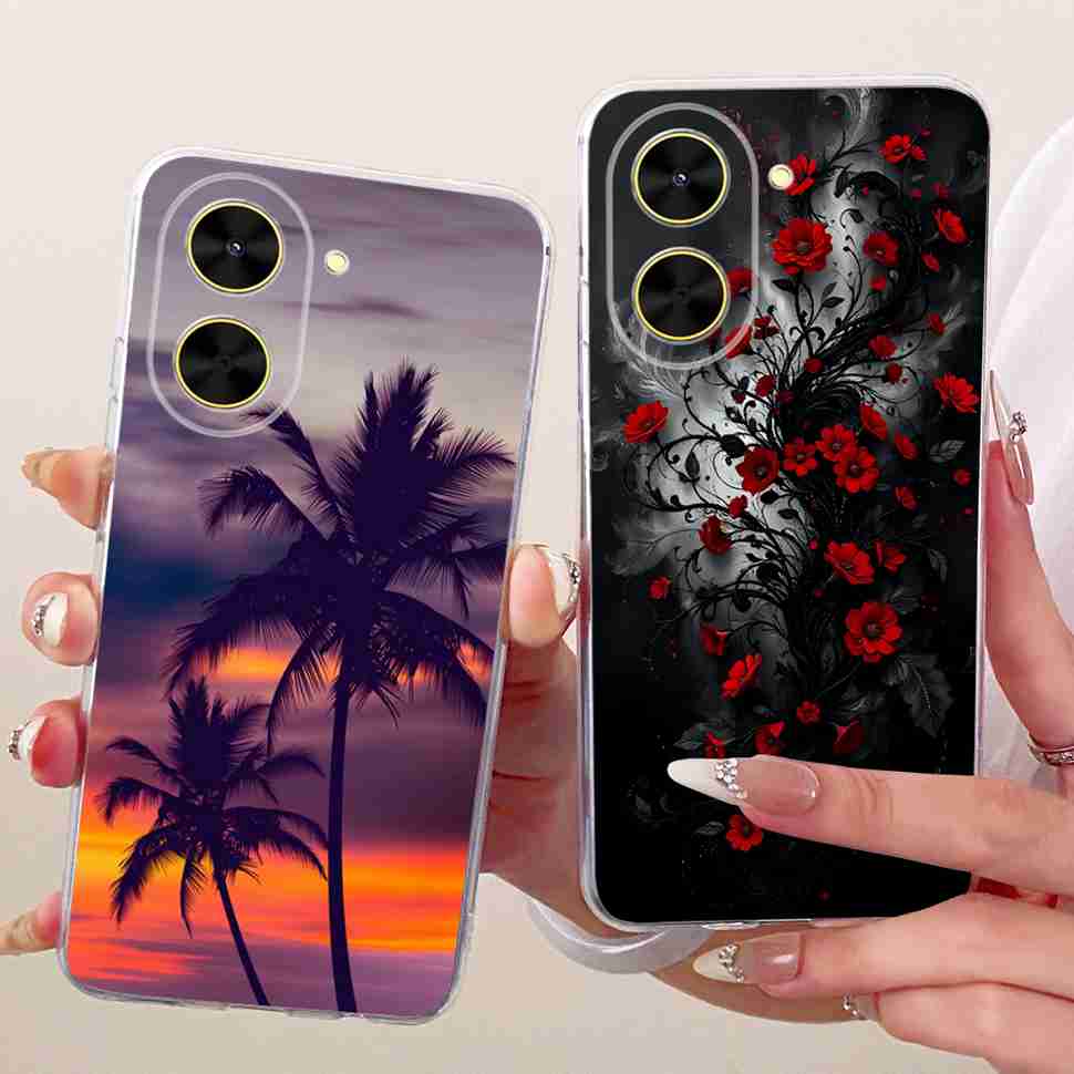 For Xiaomi Poco C71 Case PocoC71 New Design Butterfly Soft Silicone TPU Cover For Xiaomi Redmi A5 RedmiA5 4G Protective Cases
