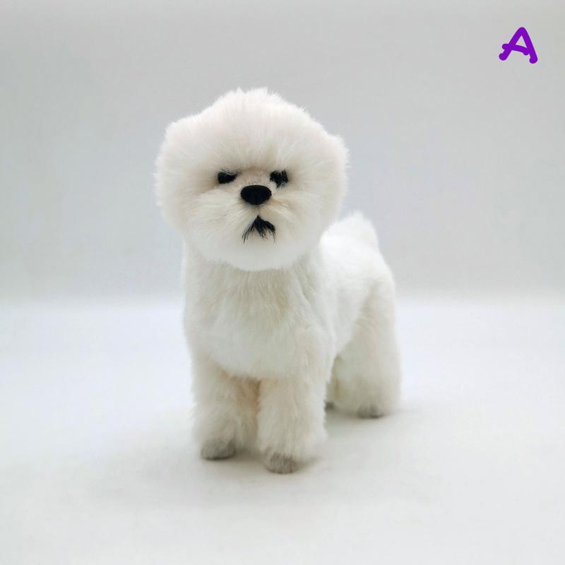 Милая плюшевая кукла-собака, имитация собаки, мягкие игрушки, супер реалистичная игрушка для собак для любителей домашних животных, роскошный домашний декор