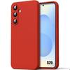 Case for Samsung Galaxy S25, Liquid Silicone Anti-Scratch - Red - BOOLING®