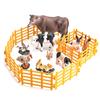 Diy Kids Toys Simulation Animals Farm Poultry Fence Models Pasture Zoo Fence