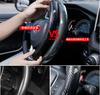 2x 37-38cm Car Steering Wheel Booster Cover Carbon Fiber Look Non-Slip Universal