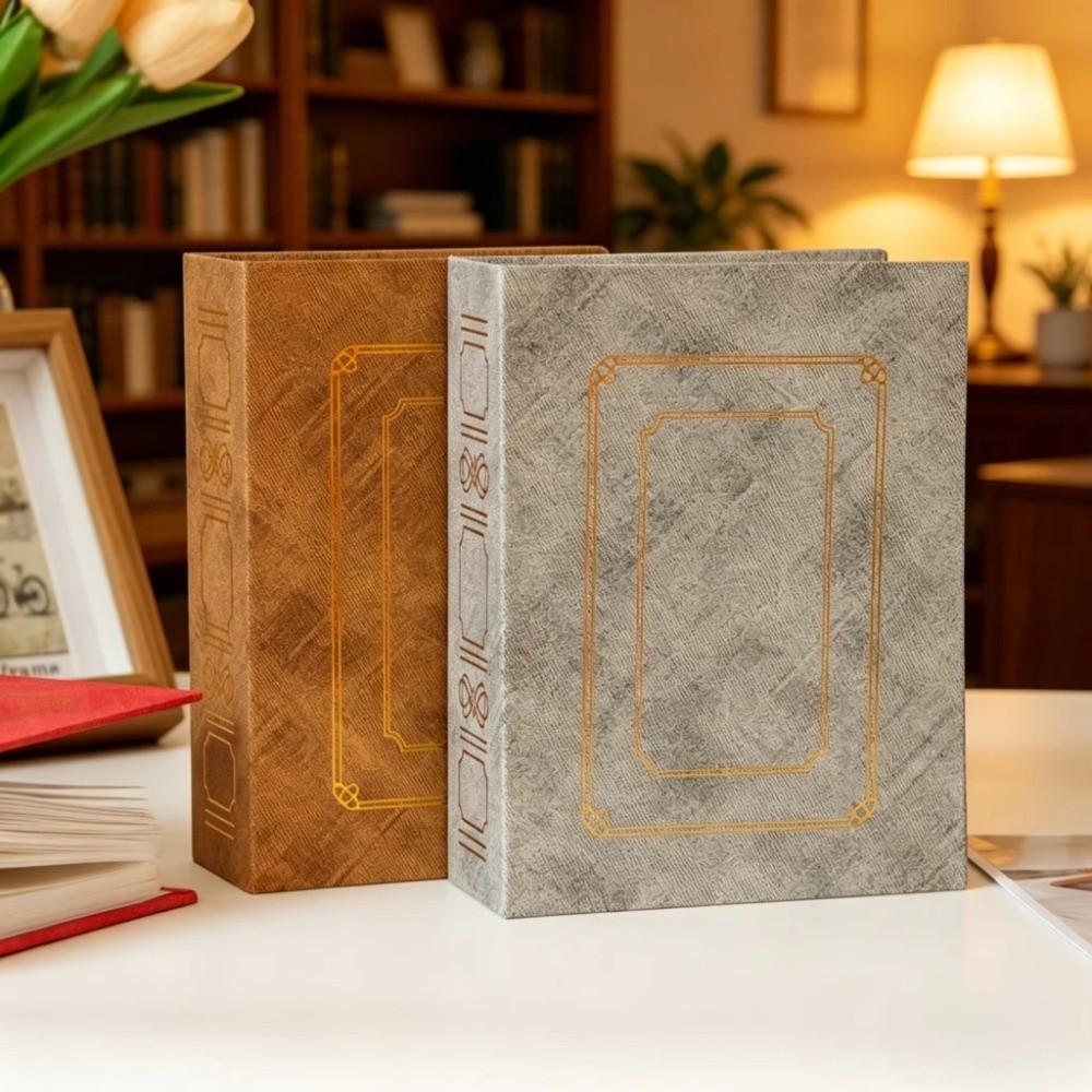 Linen Fabric Photo Album Gold Foil Loose-leaf Photo Album Luxury Collection Album Anniversary Gift