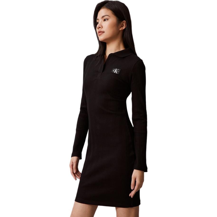 Calvin Klein Платье с длинным рукавом женское Космический черный ZW02583