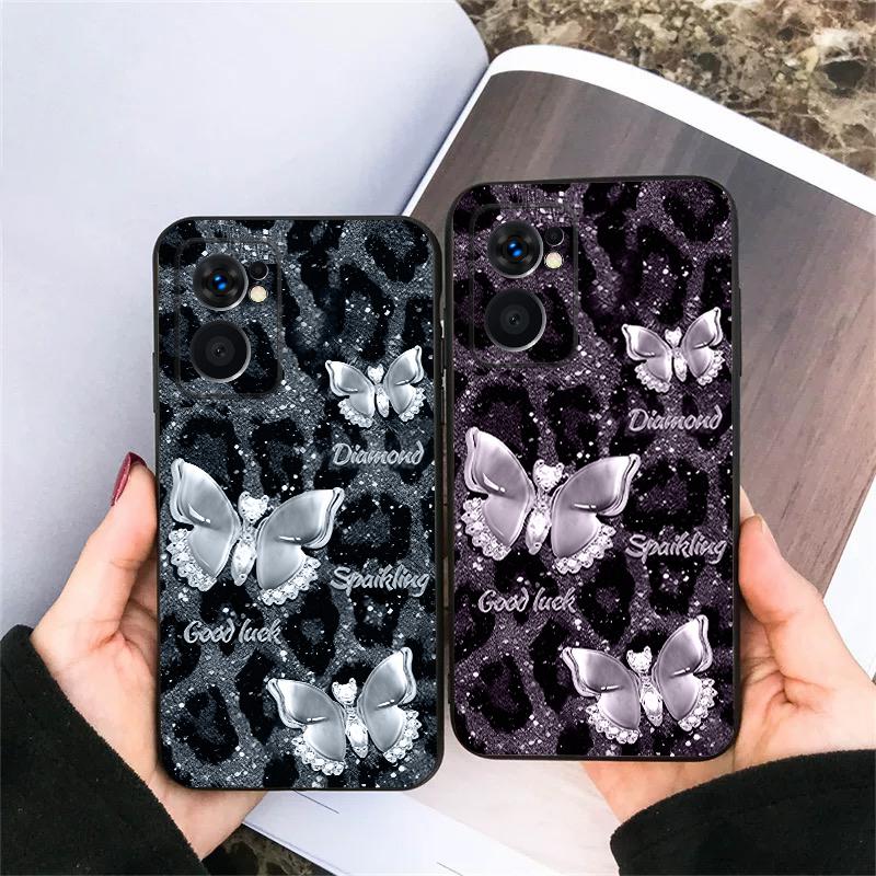 Блестящая счастливая бабочка для OnePlus 8 9 11 12 13 10 Pro 9R 8T 12R Ace 5 2V Nord CE 2 4 Lite N20 SE 30 N200 Мягкий чехол для телефона из ТПУ