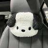 Подголовник автомобиля, подушка для шеи, милая плюшевая собака, удобный автомобильный подголовник, всесезонный автомобильный подголовник