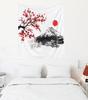 VIKAMA Blue Mist Pine Forest Natural Style Wall Art Hanging Cloth Forest Inspired Tapestry Bohemian Decorative Hanging Cloth