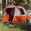 VidaXL Tunnel Camping Tent 4 Person Grey and Orange Waterproof, Tent, Camping Shelter, Garden Shelter, Tent of 94633
