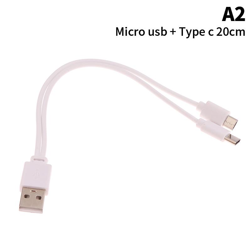 1 шт. Кабель-разветвитель USB папа на Micro USB/Type-C 2 в 1 для передачи данных и зарядки для смартфонов и планшетов Android, двойной Micro USB