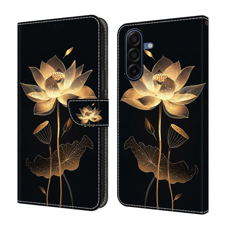 Кошелек-чехол для телефона из веганской кожи с рисунком под кристалл для Samsung Galaxy A37 5G, PU+TPU, слот для карт, подставка, защита от царапин и выцветания