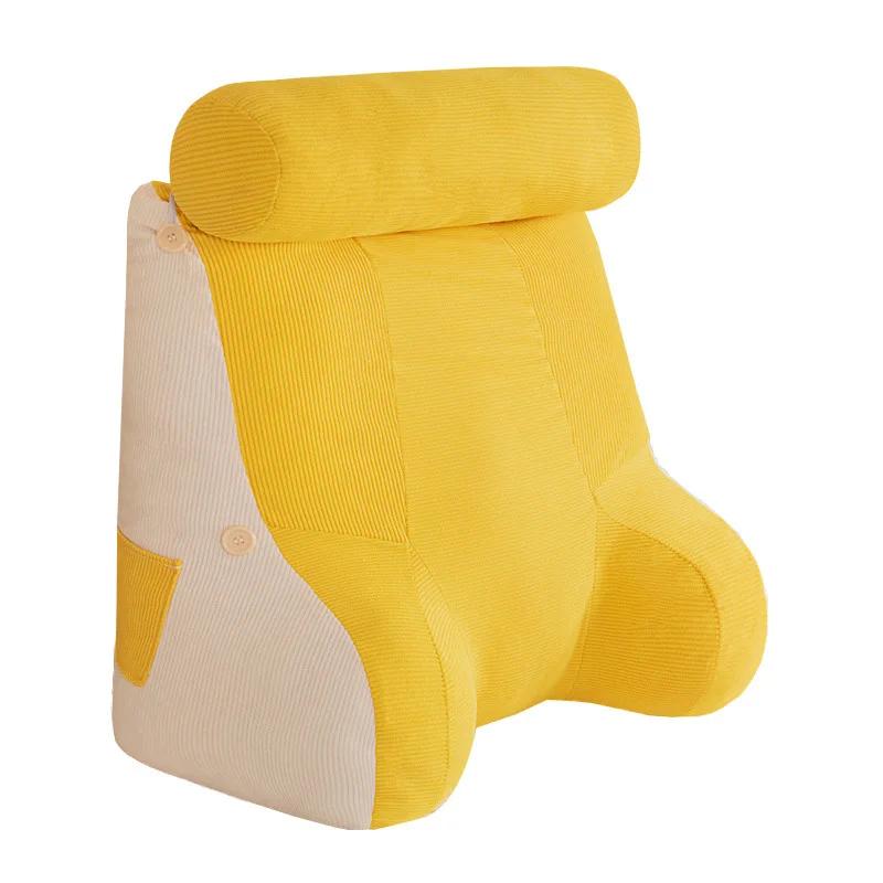 Летняя новая вельветовая подушка Cool Cushion Waistrest Full Fit Large Backrest Многофункциональная однотонная цветная подушка Cool Cushion Waistrest