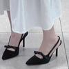 Женские элегантные туфли-лодочки с острым носком, летние платья, сексуальная обувь, высокие каблуки, шпильки, женские сандалии, мода 2025, туфли на каблуке, zapatos de mujer