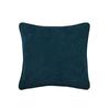 Coussin - Antoine - 45 X 45 Cm - Velours Côtelé - Bleu Pétrole