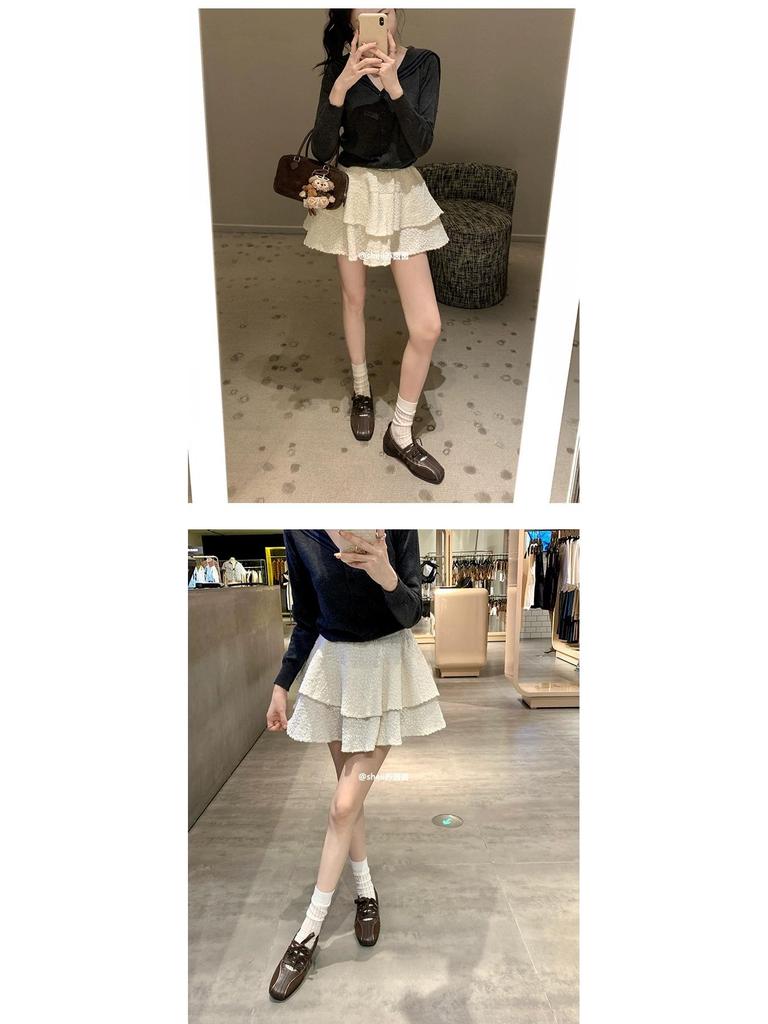 Niche Style White Lace-Up Ballet Flats for Women - 2025 Spring/Autumn Casual Mary Jane Shoes