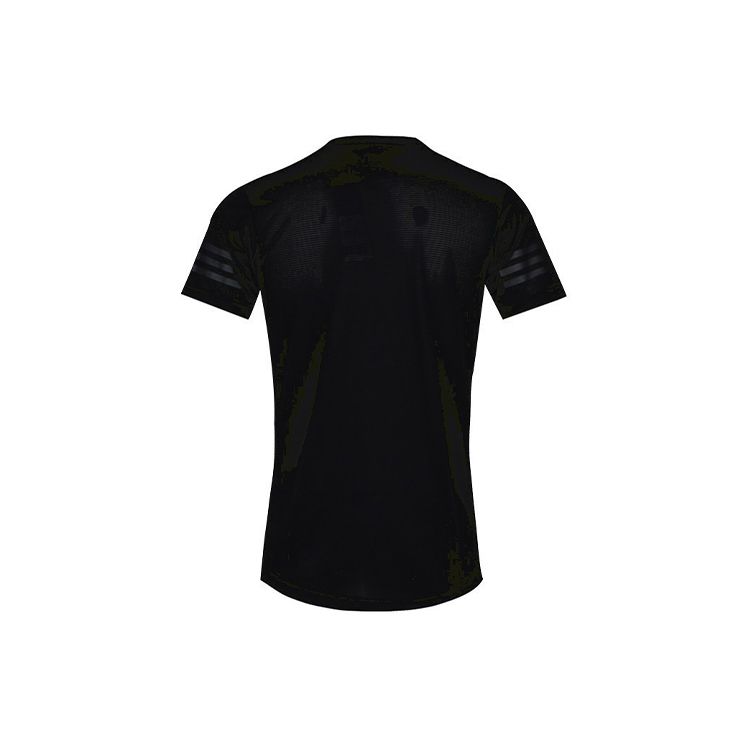 adidas Спортивная тренировочная футболка с круглым вырезом и короткими рукавами, мужские топы, черные CW3927