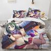 Комплект постельного белья Kawaii Anime sexy Girl, пододеяльник, одеяло, комплект постельного белья, наволочка, размер King Queen Twin для мальчиков и девочек для взрослых