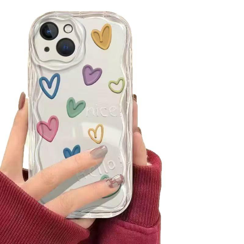 Ins wind love подходит для чехла на мобильный телефон iphone15promax 11 Apple 16/14Pro Япония и Корея 13/12