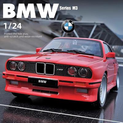 1:24 BMW M3 1988 уличная машина литая модель автомобиля из сплава металла 3 передачи инерционный руль коллекция хобби украшения мальчики дети подарок
