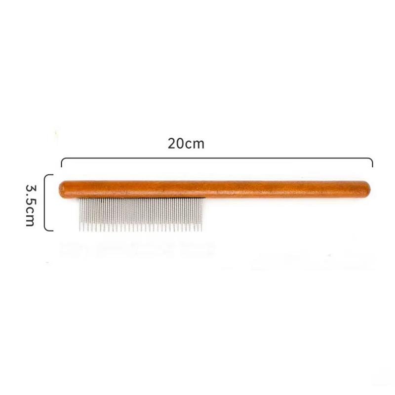 Wood Lengthening Cat Comb Retro Portable Professional Pet Cat Grooming Comb Convenient Storage Dog Hair Trimmer Cleaning Hair Pet Cleaning Products