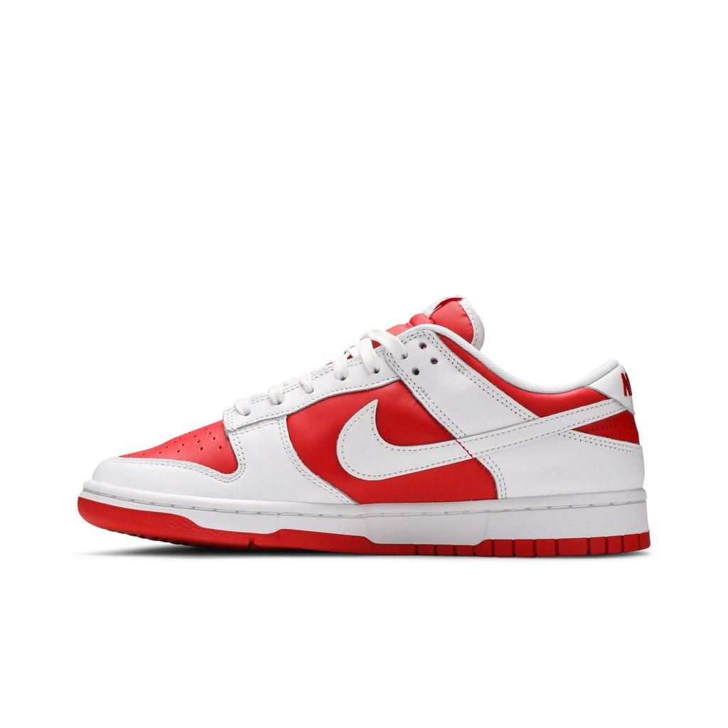 Nike Dunk Low 'Championship Red' (Unisex) University Red / White / Total Orange Skate Shoes DD1391 600