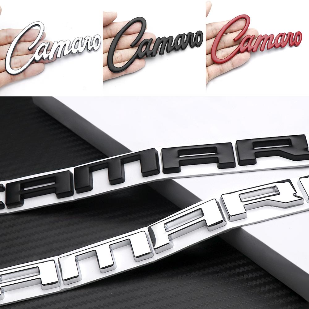 AABHC1 Black/Silver/Red 3D metal Sticker/letter Car Styling Car Body Logo Emblem Decal Sticker For Chevrolet CAMARO Auto Accessories