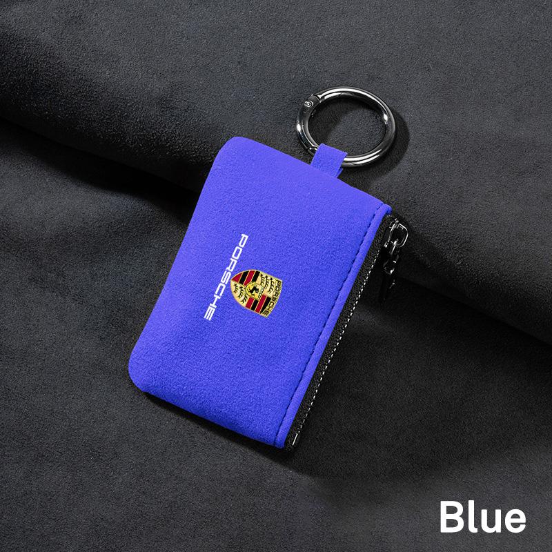 Новая замшевая сумка для автомобильного ключа Брелок Подарок Подвеска Брелок для Porsche Cayenne Panamera Macan 911 718 Taycan Boxster Cayman 918 Pajun