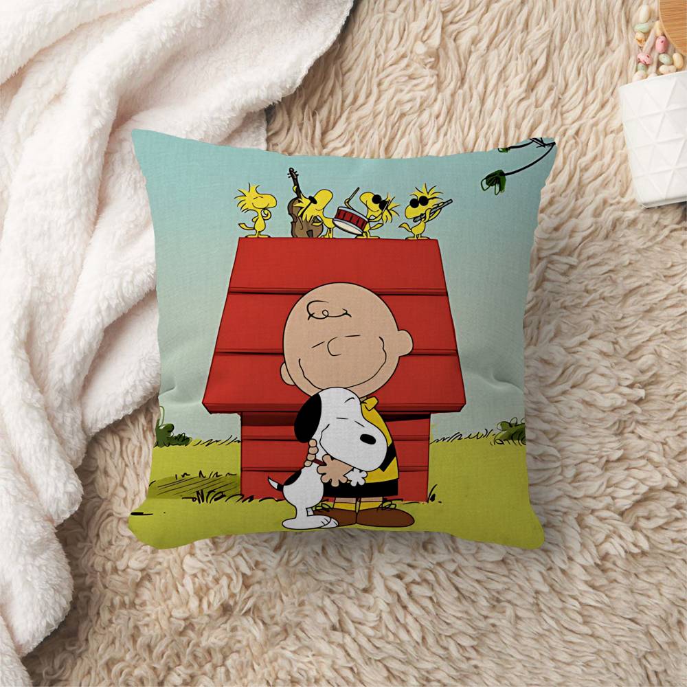 Cartoon SSnoopy Anmie Personalized Pillow Dust Cover Bedroom Kids Party Decoration Pillowcase Birthday Children Gift