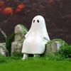 Коллекционный Предмет Смола Хэллоуин Призрак Фигурка Мультяшный Забавный Маленький Скульптура Декоративный Призрак Украшение Декор Крыльца