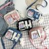 Ulzzang Vintage Transparent Card Girl Student Contrasting Color Messenger Bag Small Bag Girl