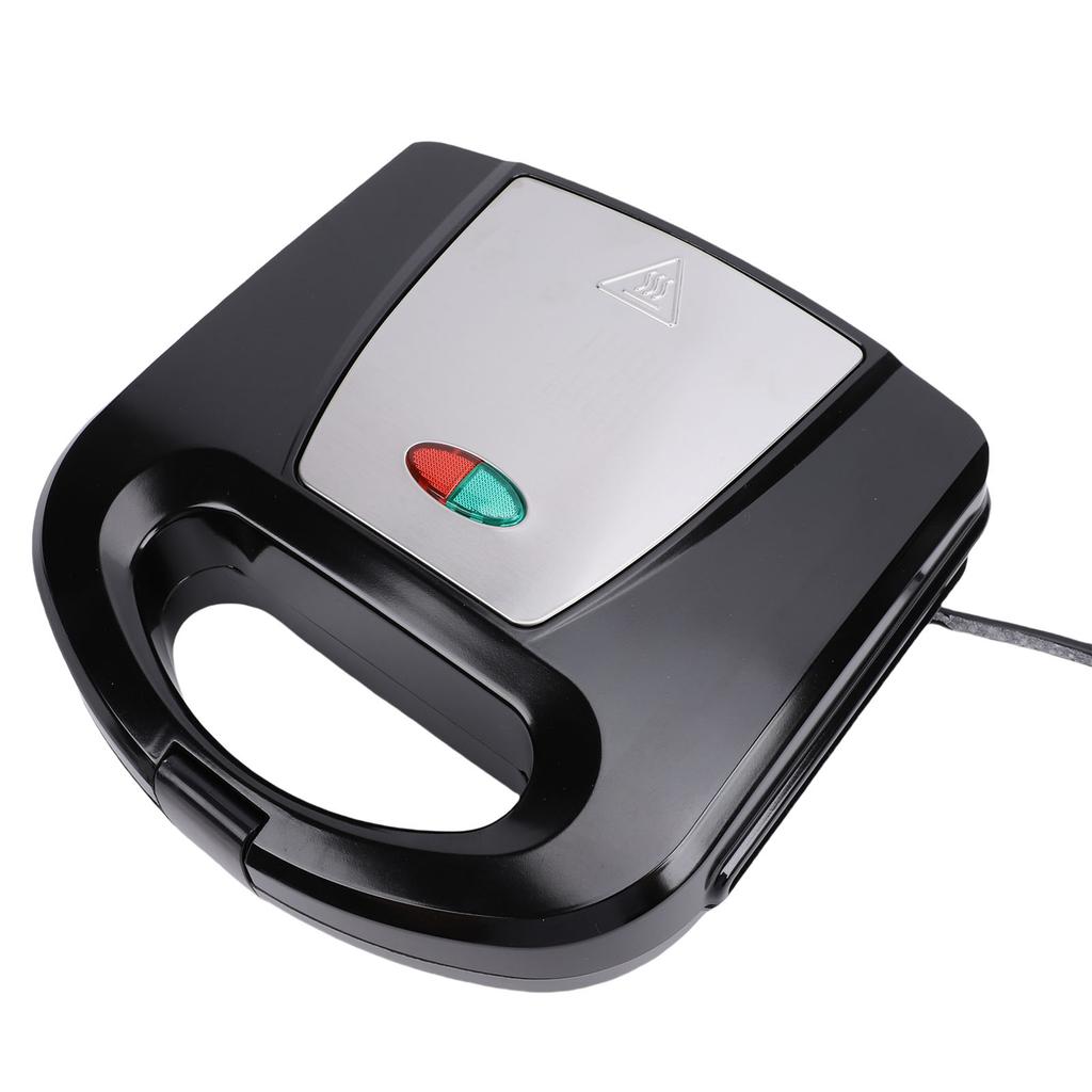 Waffle Maker Stainless Steel Nonstick Portable Electric Waffle Iron Breakfast Machine for Home Snacks Black