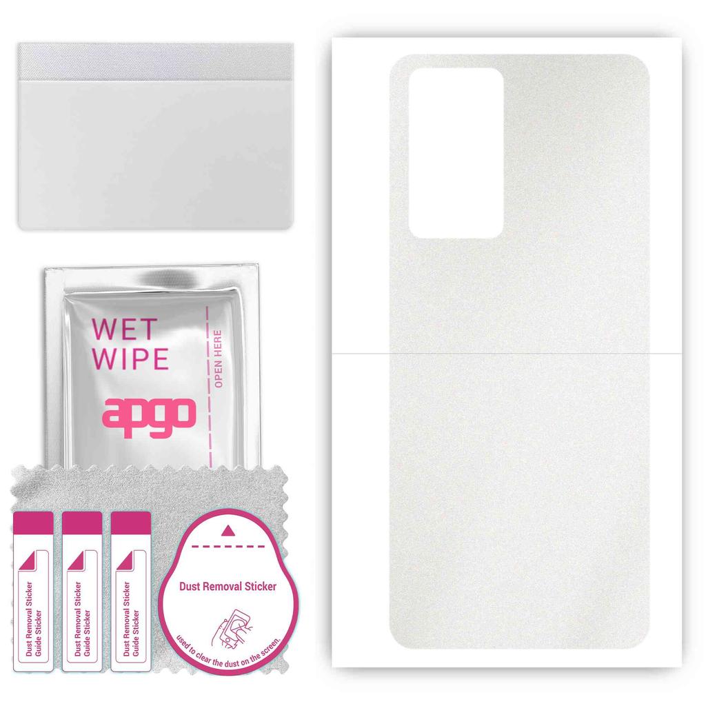 apgo Protective Skin Sticker for the back compatible with Infinix Note 11 Pro, Wrap Film, Foil, Vinyl - Pattern Matte Transparent
