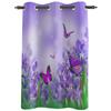 Spring Flower And Butterfly Window Curtain For Living Room Bedroom Decoration Curtains Luxury Kitchen Valance Curtains