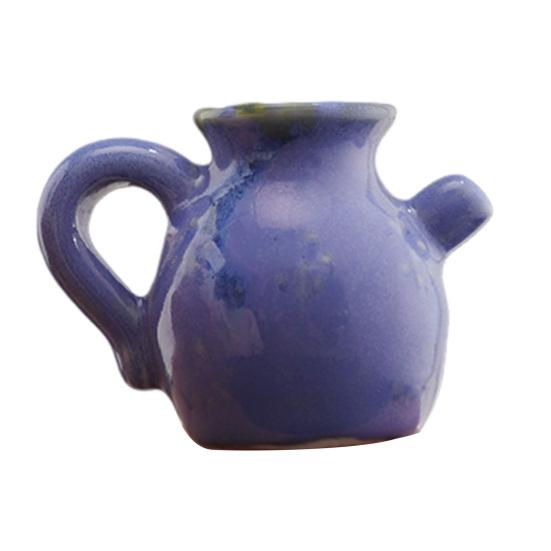 Мини-статуэтка вазы для цветов, винтажная цветная керамика, миниатюрная статуэтка вазы, скульптура, крошечный держатель для цветочного горшка, украшение