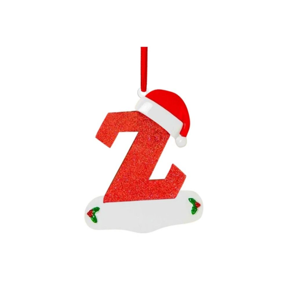 Decorative Christmas Tree Letter Pendant A-Z Xmas Tree Blessing Letter Pendant Christmas Party