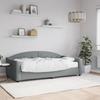 VidaXL Daybed with Mattress Light Grey 90x190 Cm Fabric 3197522