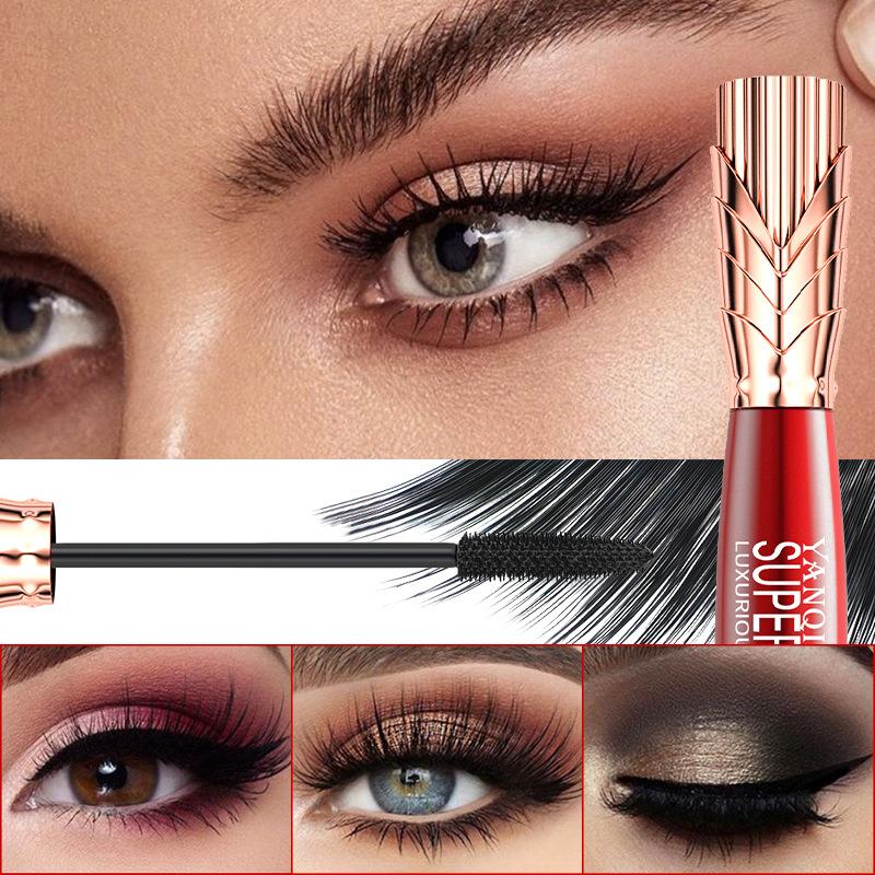 5D Silk Fibe Mascara Lengthening 5 Colors Lash Eyelash Extension Eye Lashes Crown Eye Black 4D Waterproof Non Smudging Slim, Thick, Curly Non Caking