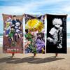 Комикс Hunter X Hunter Полотенце Пляжное Полотенце Дорожное Легкое Приятное для Кожи Для Бассейна Пляжа Кемпинга Круиза Лето