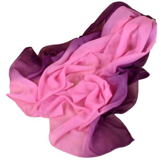 Silk Scarf Light Weight Practical Portable Women Chiffon Scarves for Daily Wear