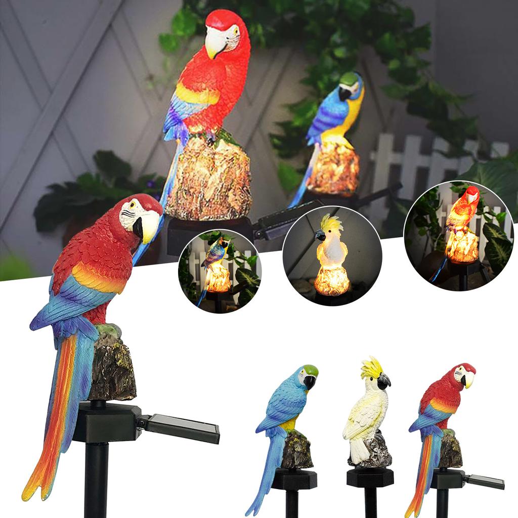 Garden Decoration Resin Parrot Solar light Garden Light