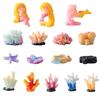 DeryArcle Миниатюрный набор из 16 миниатюрных принцесс-русалок для аквариума с морскими звездами и коралловыми рифами, украшение для аквариума с коралловыми рифами, украшение для аквариума с коралловыми водными растениями