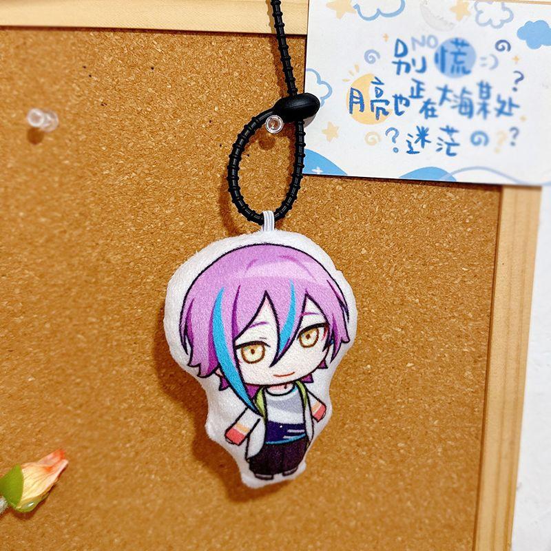 Game AKIYAMA MIZUKI Kusanagi Nene Kamishiro Rui Cosplay Keychain Plush Pendant Keyring Key Chain Bag Ornaments Accessories Gift
