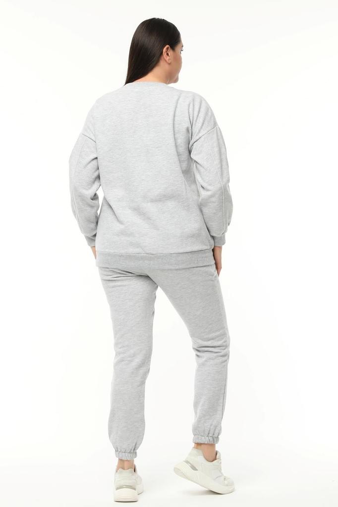 Женский стильный свитшот большого размера, базовый зеленый свитшот размера плюс