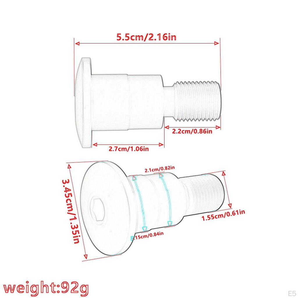 2 Адаптера для зеркал на руль мотоцикла Резьба M16 Детали из алюминиевого сплава Процесс ЧПУ