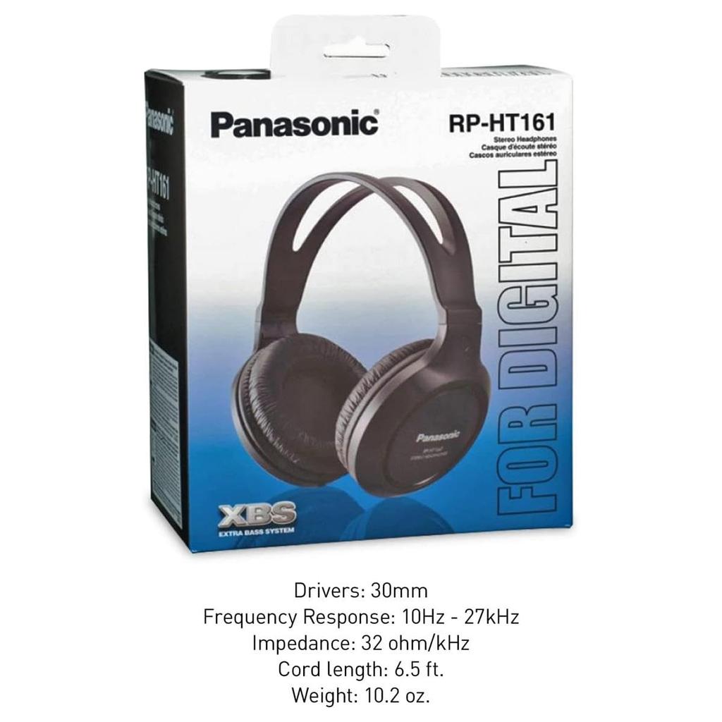 Panasonic XBS Port and Lightweight Headphones RP-HT161-K