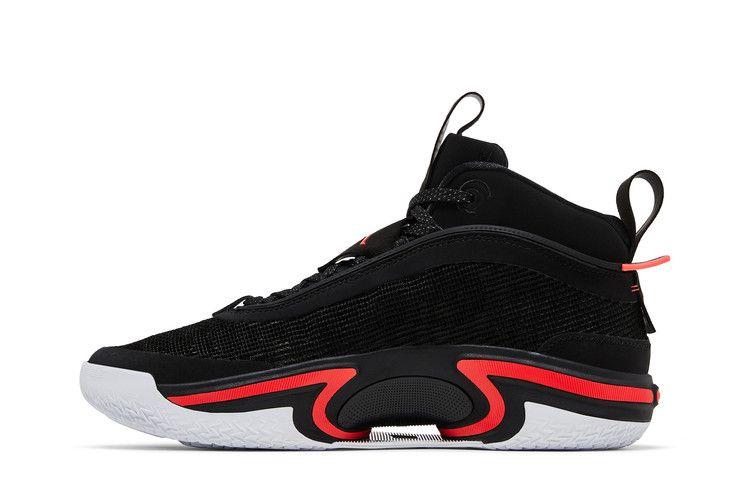 Мужские кроссовки Jordan 36 PF Infrared 23 (Белая подошва) Черный/Инфракрасный 23