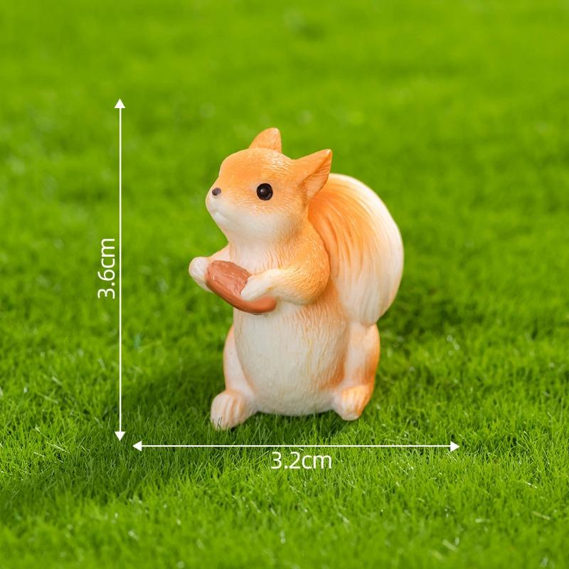 Мох Микро-ландшафтМилые Фигурки БелочекСадовые Ландшафтные Украшения Аксессуары, Мини-украшения