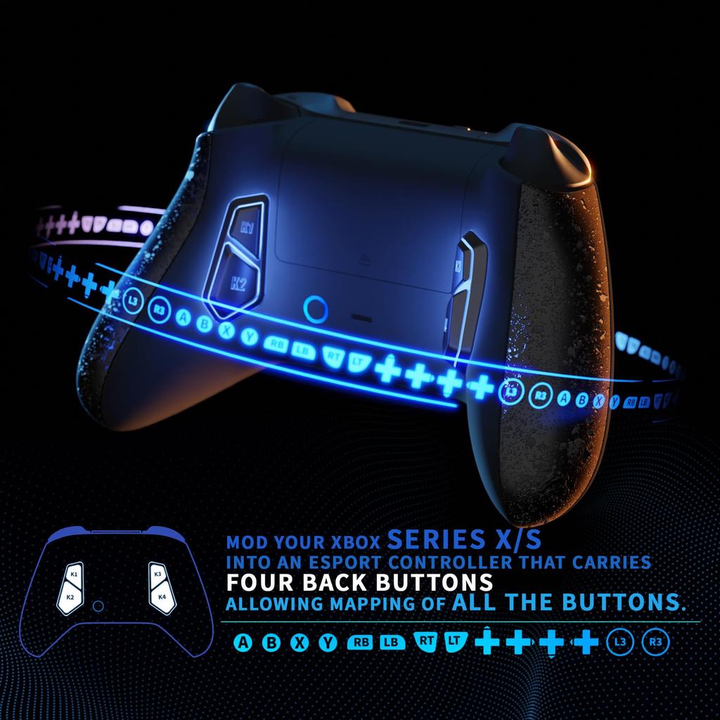 eXtremeRate Redesigned Back Button Remap Kit for Xbox Core 1914 Controllers and Victor X Remap Kit for Xbox Series Controllers Not S/X (Controllers