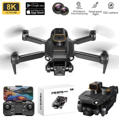 P8 Pro GPS Drone 8K Professional HD Camera RC Dron 5G WIFI FPV Бесщеточный обход препятствий UAV Складной квадрокоптер из углеродного волокна
