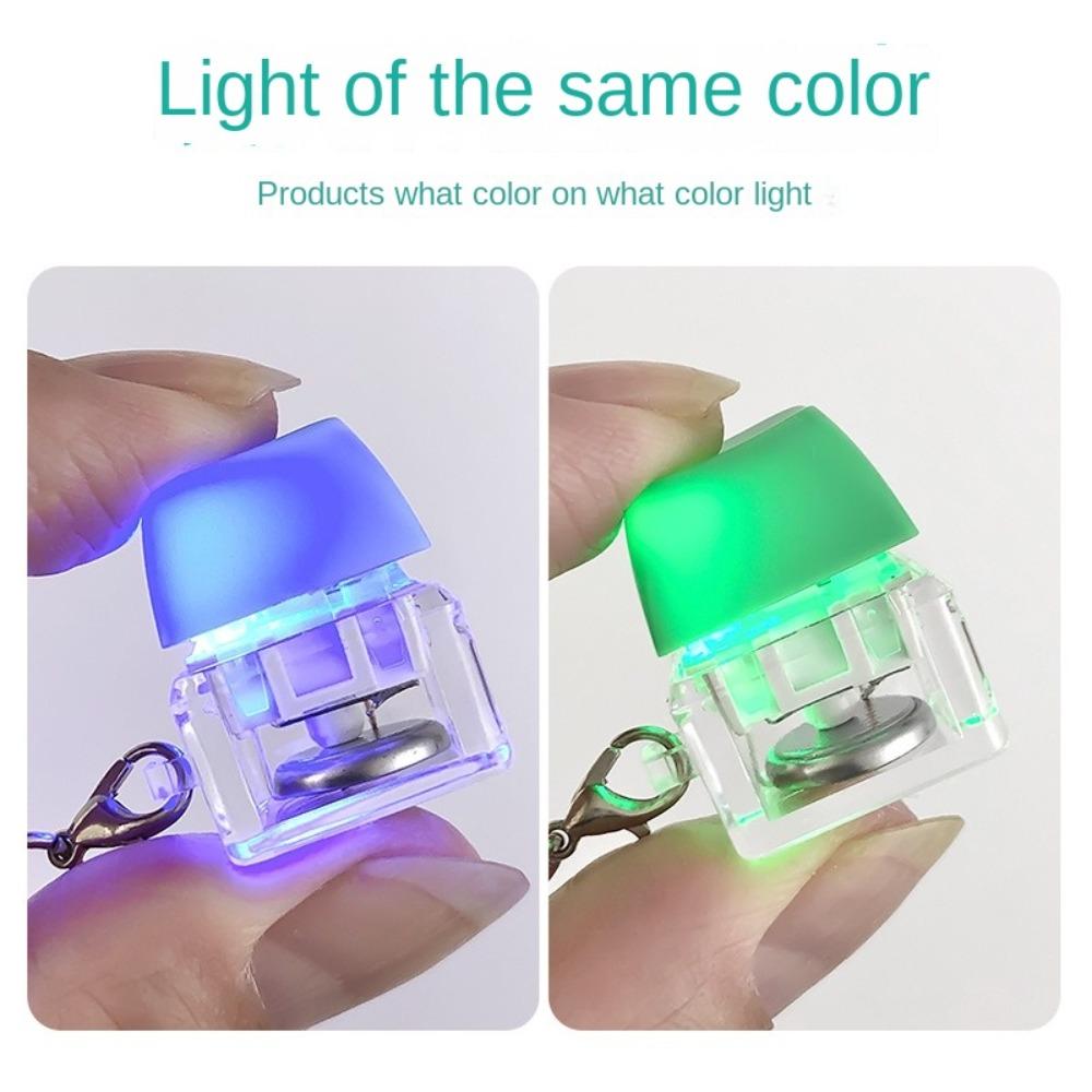 Finger Keyboard Cap Button Keycap Keychain Fidget Clicker Toy Relaxing Finger Keyring Adult